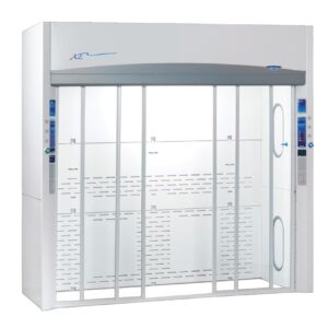 10' Protector XL Floor-Mounted Hood with horizontal-rising sashes